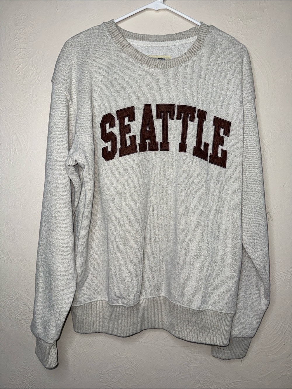 New York Popular Seattle Graphic Crewneck Sweatshirt XL Oversized